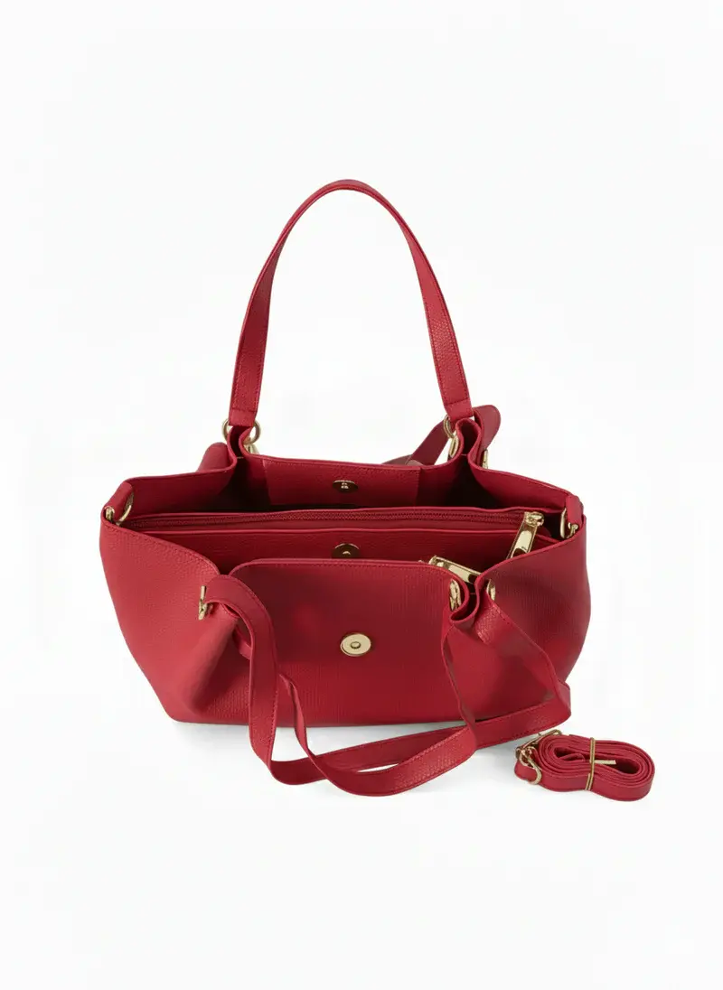 Dual Set Handbag with Detachable Pouch BA-55