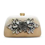 Classic Crystal-Embellished Evening Clutch VS-64