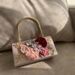 Pink Roselle Clutch