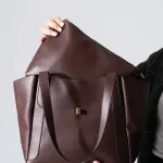 Minimal Turn Closure Bag-brown