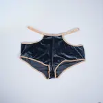 Velvet Grayish Blue Luxury Bra & Panty Sets