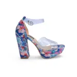 Multicolored Heel Sandal - R-107