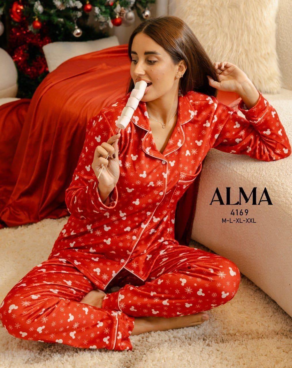 red pyjama set