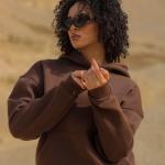 Brown hoodie