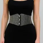 Studded Wide Waist Belt –T-35