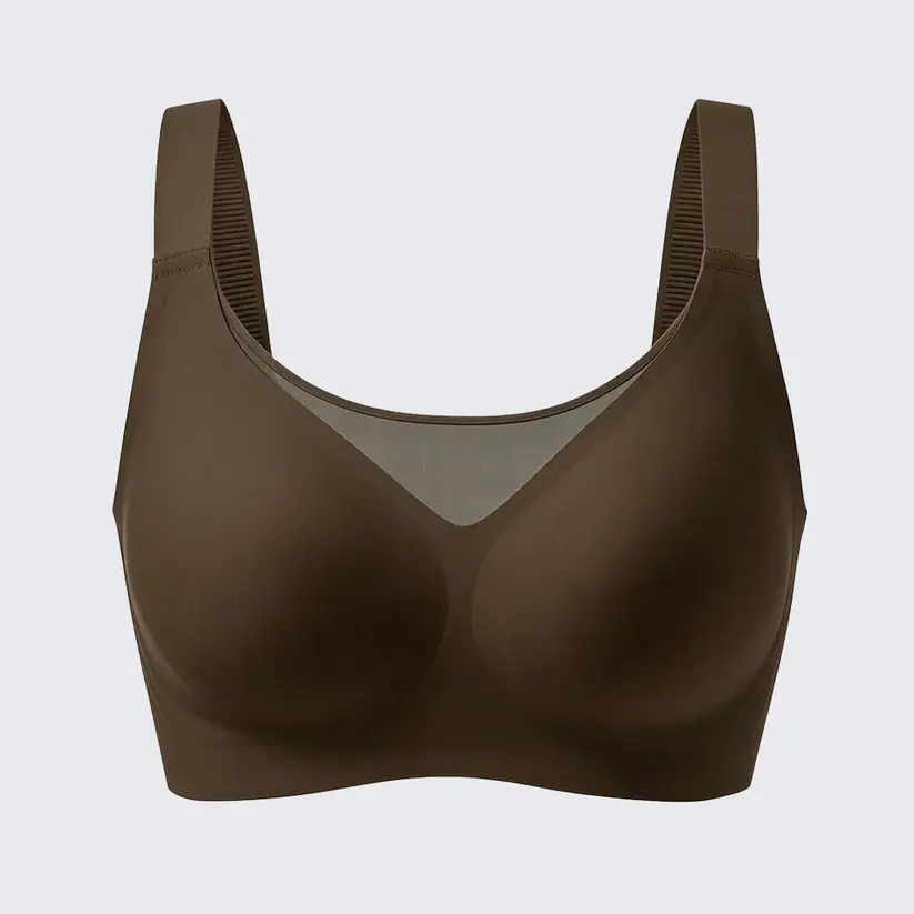 Seamless Wirefree Minimizer Bra Plus Size Side Smoothing Support Bralette