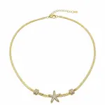 Crystal Starfish Necklace N-66