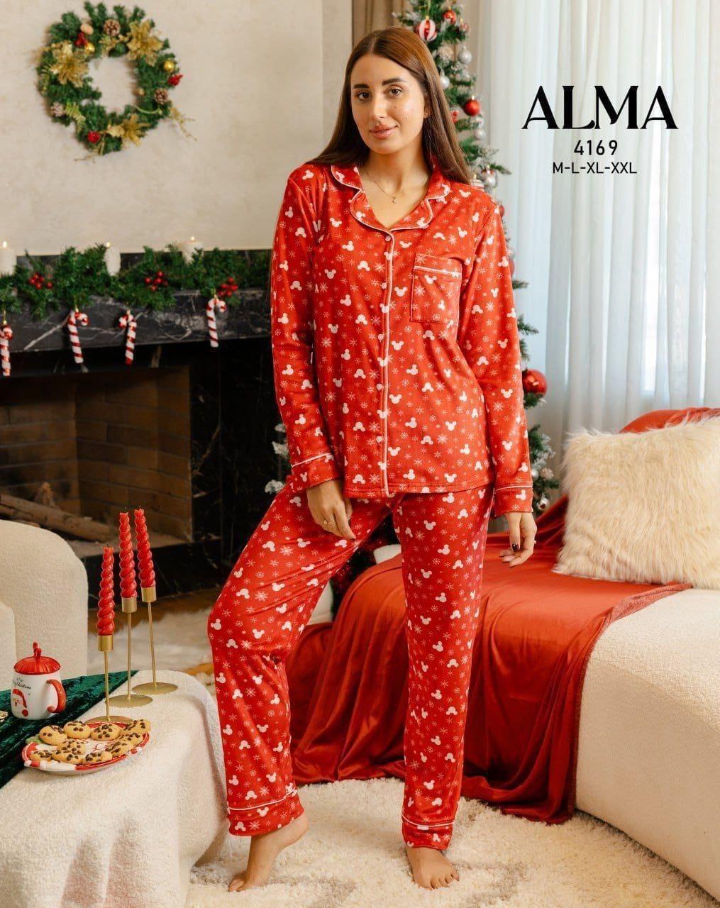 red pyjama set