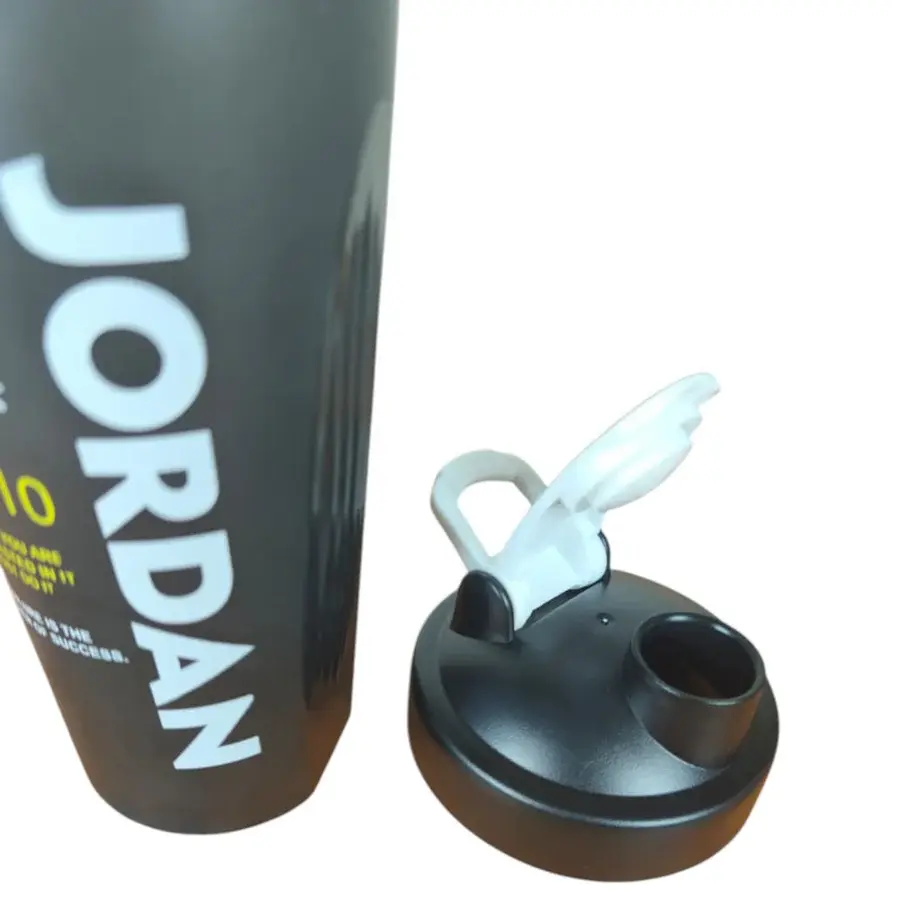 MD STAY FIT Jordan Protein Shaker Bottle with Mixing Ball, Flip-Top Lid, for Gym and Fitness