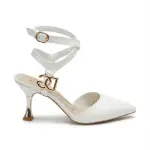 Elegant Heels with Gold Buckle Detail C-86