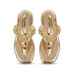 Shimmer Luxe Embellished Flat Sandal SF-76