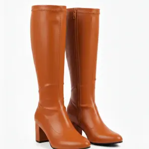 Half Boot Mid Heels Leather B-54