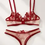 Dark Red Muse Lingerie Set