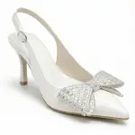 Sparkling Bow Evening Heels C-106
