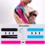 M D Stay Fit MD Cotton Elastic Muscle Tape 5M - Multi Color