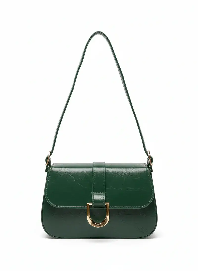 Classic Shoulder Bag with Gold Clasp BA-56