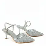 Elegant Lace Ankle Strap Heel C-80