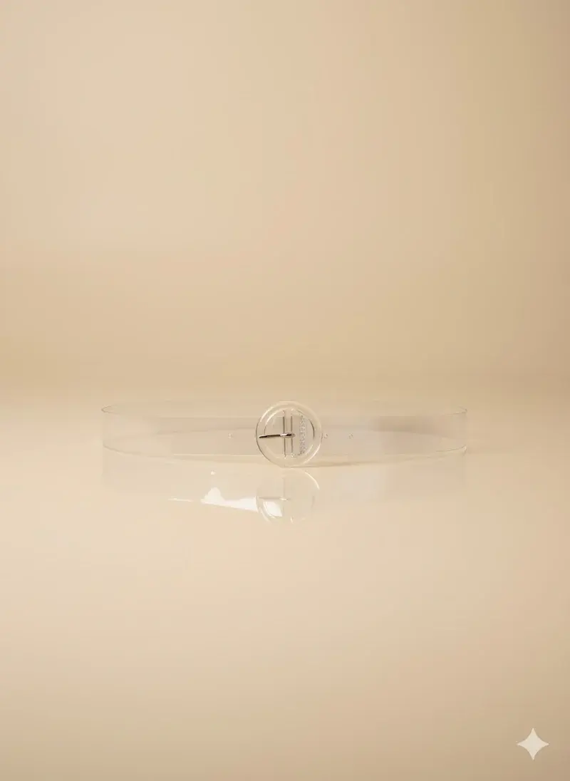 Transparent Belt with Round Buckle T-37