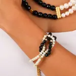 Pearl knot bracelet