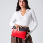 Chic Texture Clutch Bag-red