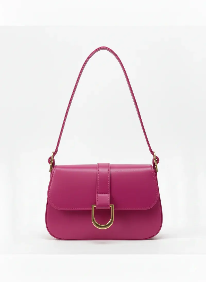 Classic Shoulder Bag with Gold Clasp BA-56