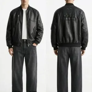 BLACK LEATHER JACKET