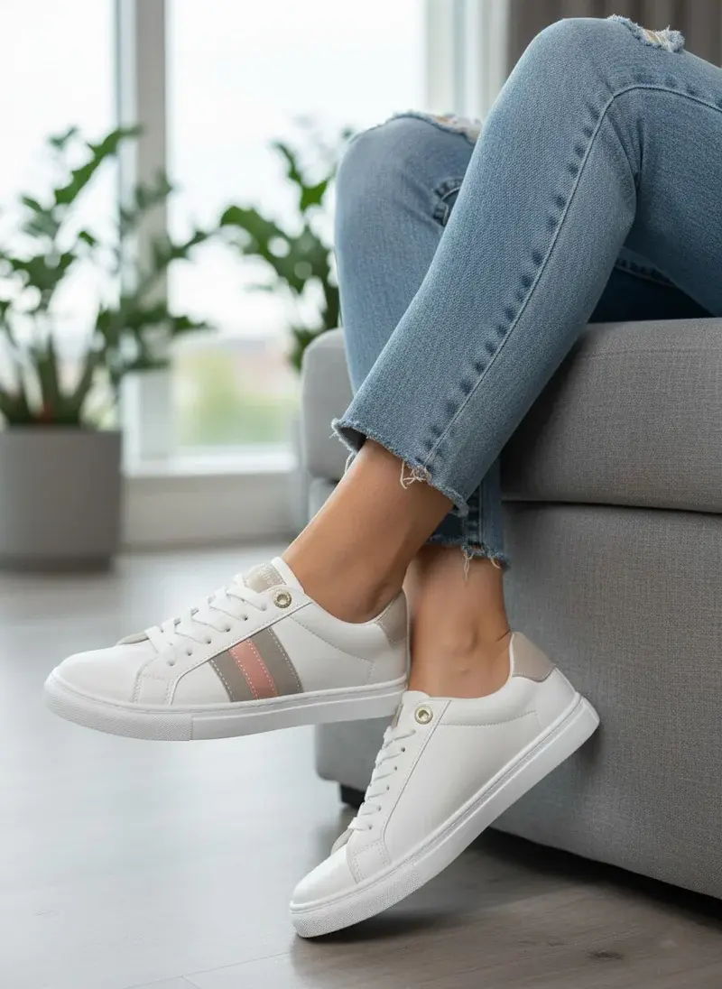Casual Sneaker with Stylish Side Stripes SN-23