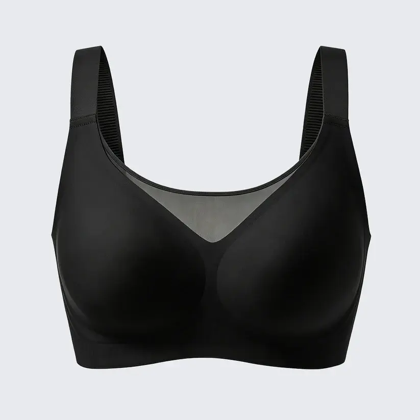 Seamless Wirefree Minimizer Bra Plus Size Side Smoothing Support Bralette