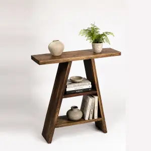 Natural Wood Console Table The Warm Rustic Touch Your Entryway Needs