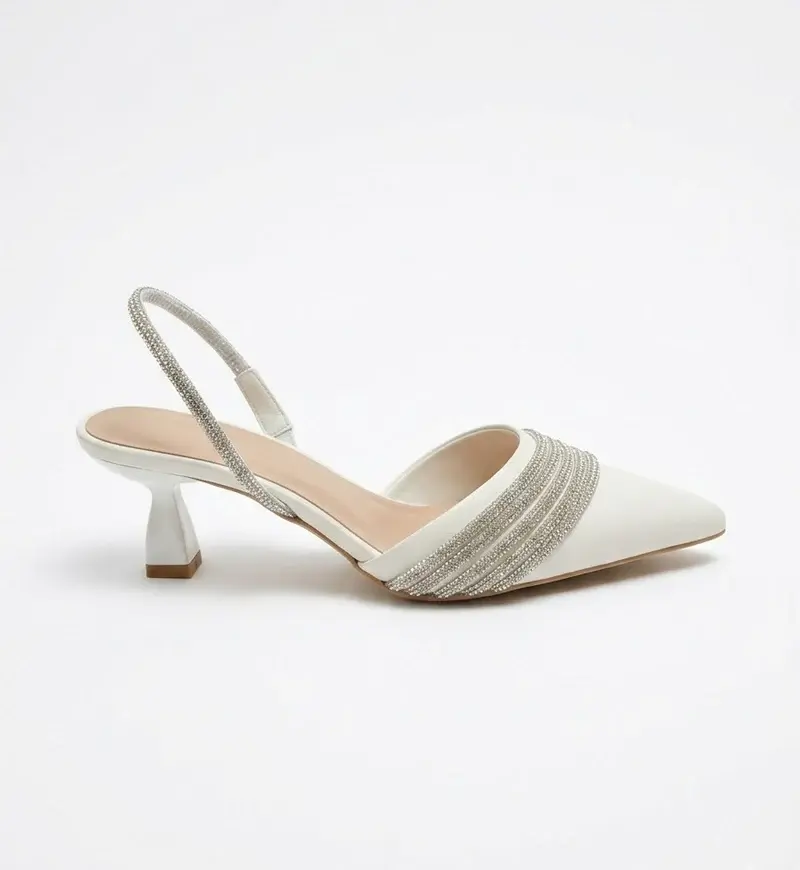 Elegant Sparkle Slingbacks Heel C-84