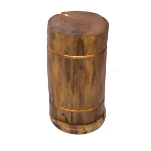 Luxury Solid Wood Lamp with Ambient LED Glow – Artistic Boho Lighting for Home & Restaurant