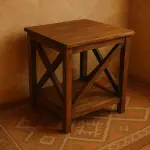Rustic Charm in the Heart of Your Home: Why This X-Frame End Table is a Must-Have