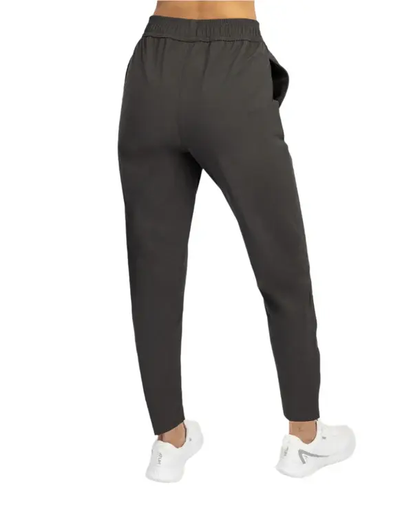 Slit Zipper Gray Women's Pants