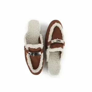 Fur Suede Mules