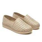 Breathable Leather Ballerinas with Rustic Details. BN-59