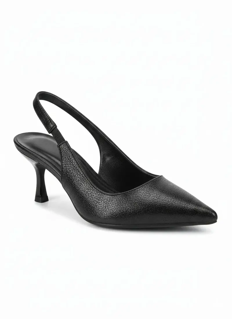 Elegant Shimmer Slingback Heel C-81