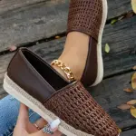 Women's Woven Flat Shoes BN-60