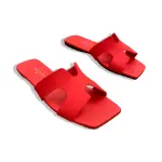 H-Cut Leather Slides SF-66