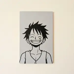 Luffy Minimalist 3D Wall Art