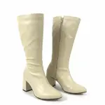 Half Boot Mid Heels Leather B-54
