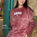 burgundy pyjama set