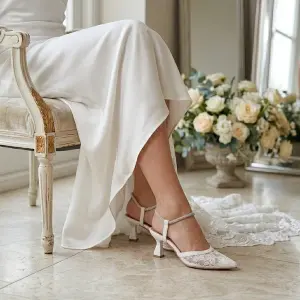 Luxury Lace Evening Heels C-119