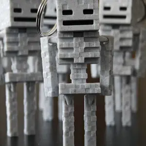 Minecraft Skeleton Articulated Keychain
