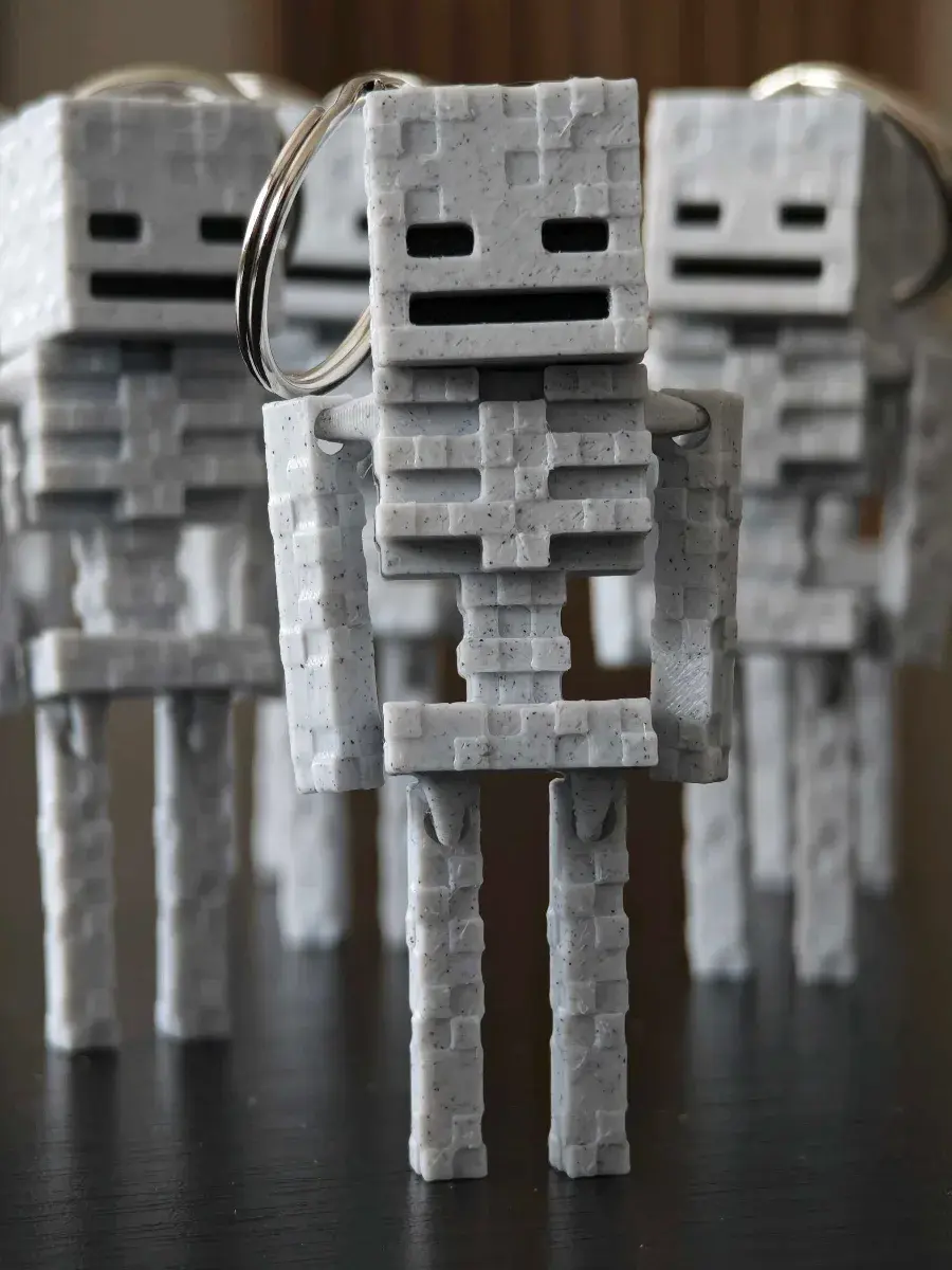 Minecraft Skeleton Articulated Keychain