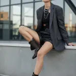 Sophia Mesh Boots - Black