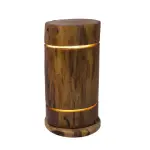 Luxury Solid Wood Lamp with Ambient LED Glow – Artistic Boho Lighting for Home & Restaurant