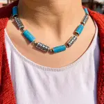 عقد فضه ستايل عربى الوان مختلفة