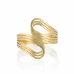 Modern Gold Wave Bangle BR-110