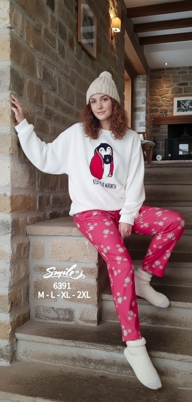 white&pink pyjama set