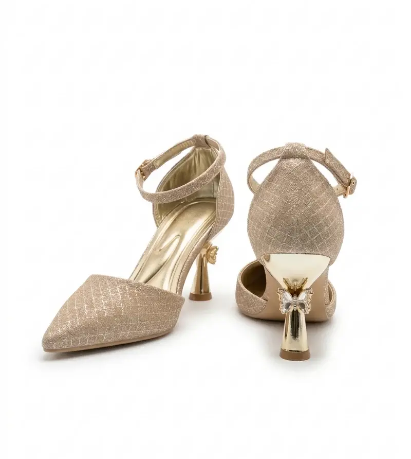 Elegant Back Butterfly Heels C-112